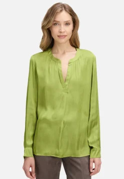 Betty Barclay Business Kleidung|Basics*Satin-Bluse langarm Fresh Moss