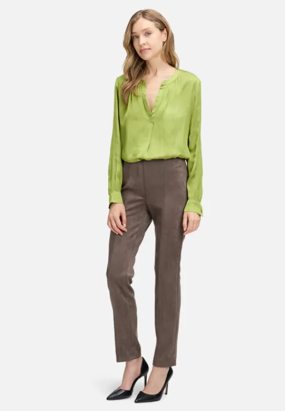 Betty Barclay Business Kleidung|Basics*Satin-Bluse langarm Fresh Moss