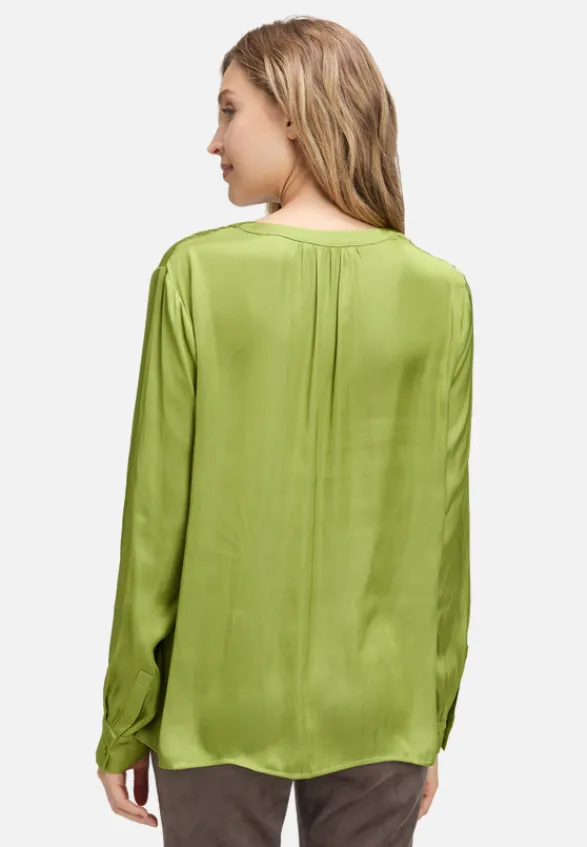Betty Barclay Business Kleidung|Basics*Satin-Bluse langarm Fresh Moss