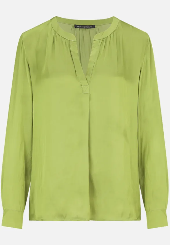Betty Barclay Business Kleidung|Basics*Satin-Bluse langarm Fresh Moss