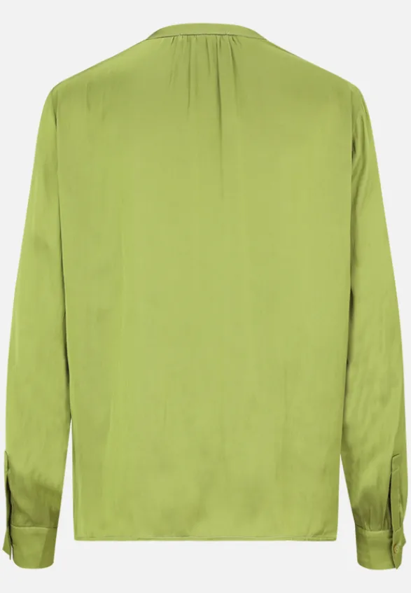 Betty Barclay Business Kleidung|Basics*Satin-Bluse langarm Fresh Moss