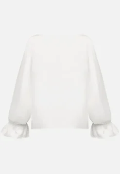 Betty Barclay Blusen*Satin-Bluse mit U-Boot-Ausschnitt Rohweiß