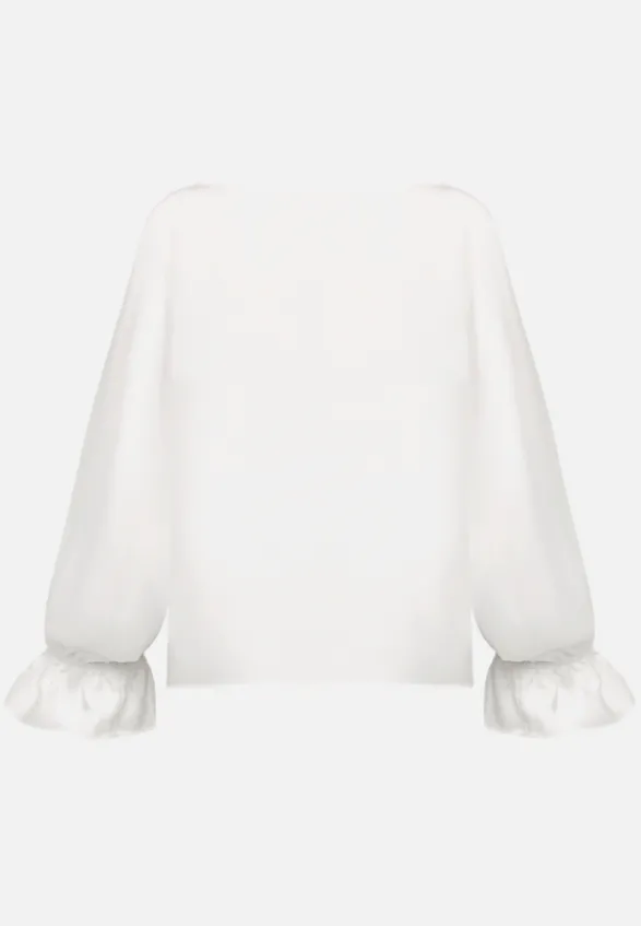 Betty Barclay Blusen*Satin-Bluse mit U-Boot-Ausschnitt Rohweiß
