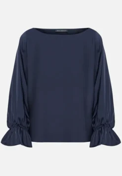 Betty Barclay Blusen*Satin-Bluse mit U-Boot-Ausschnitt Night Sky