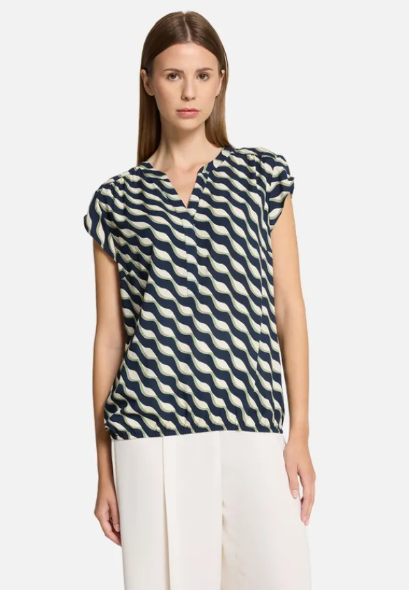 Betty Barclay Blusen*Schlupfbluse kurzarm Dark Blue/Green