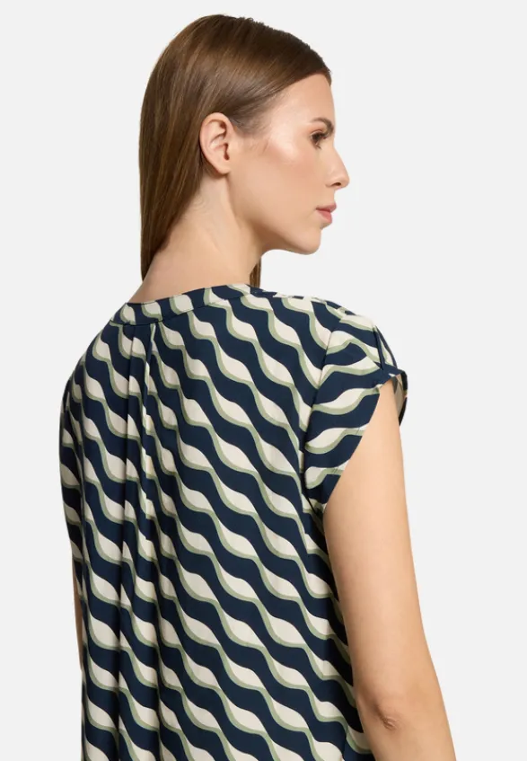 Betty Barclay Blusen*Schlupfbluse kurzarm Dark Blue/Green