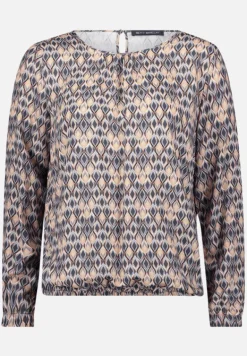 Betty Barclay Blusen*Schlupfbluse langarm Grau/Beige