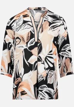 Betty Barclay Blusen*Schlupfbluse mit 3/4 Arm Schwarz/Braun
