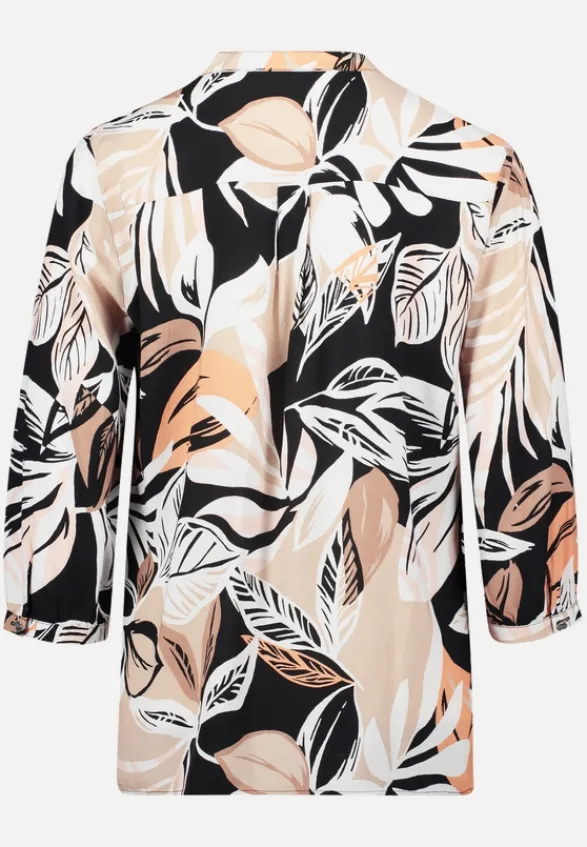 Betty Barclay Blusen*Schlupfbluse mit 3/4 Arm Schwarz/Braun
