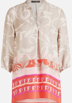Betty Barclay Blusen*Schlupfbluse mit 3/4 Arm Taupe/Rot