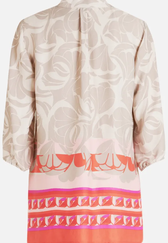 Betty Barclay Blusen*Schlupfbluse mit 3/4 Arm Taupe/Rot
