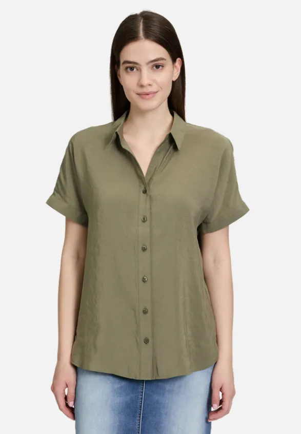 Betty Barclay Blusen*Schlupfbluse mit Kragen Dusty Olive