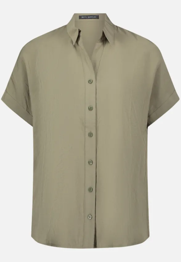 Betty Barclay Blusen*Schlupfbluse mit Kragen Dusty Olive
