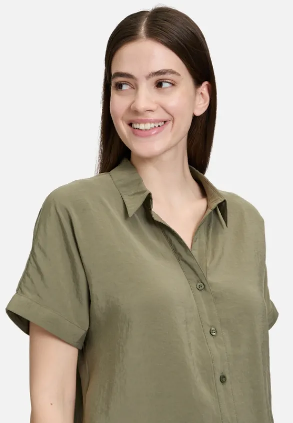 Betty Barclay Blusen*Schlupfbluse mit Kragen Dusty Olive