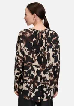 Betty Barclay Blusen*Schlupfbluse mit Plissee Beige/Braun