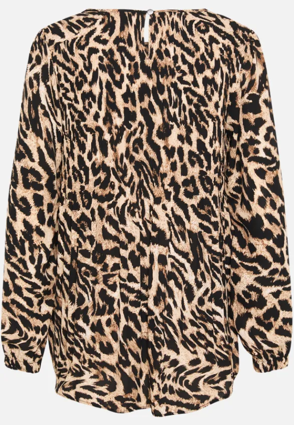 Betty Barclay Festliche Mode|Blusen*Schlupfbluse mit Plissee Schwarz/Beige