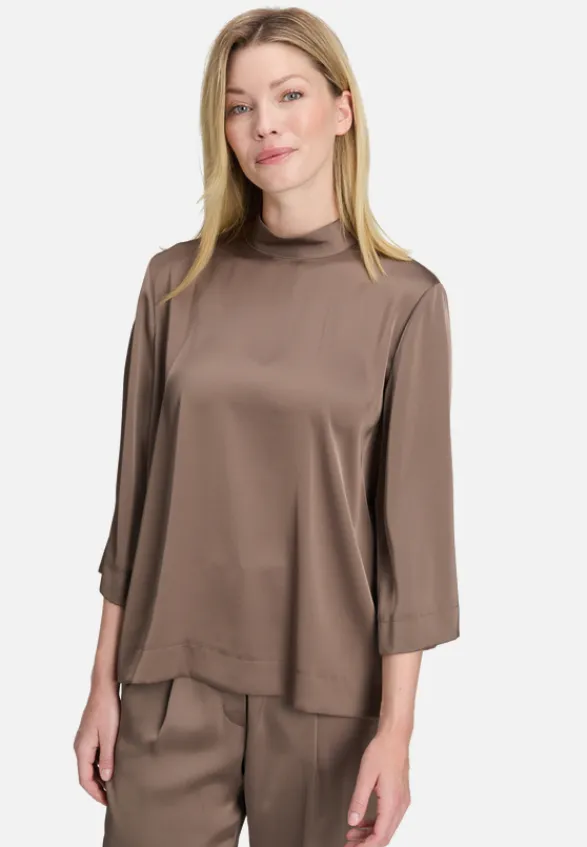 Betty Barclay Festliche Mode|Blusen*Schlupfbluse unifarben Braun