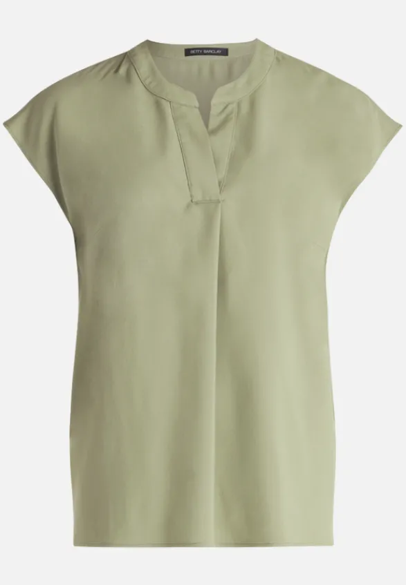 Betty Barclay Business Kleidung|Festliche Mode*Schlupfbluse unifarben Oil Green