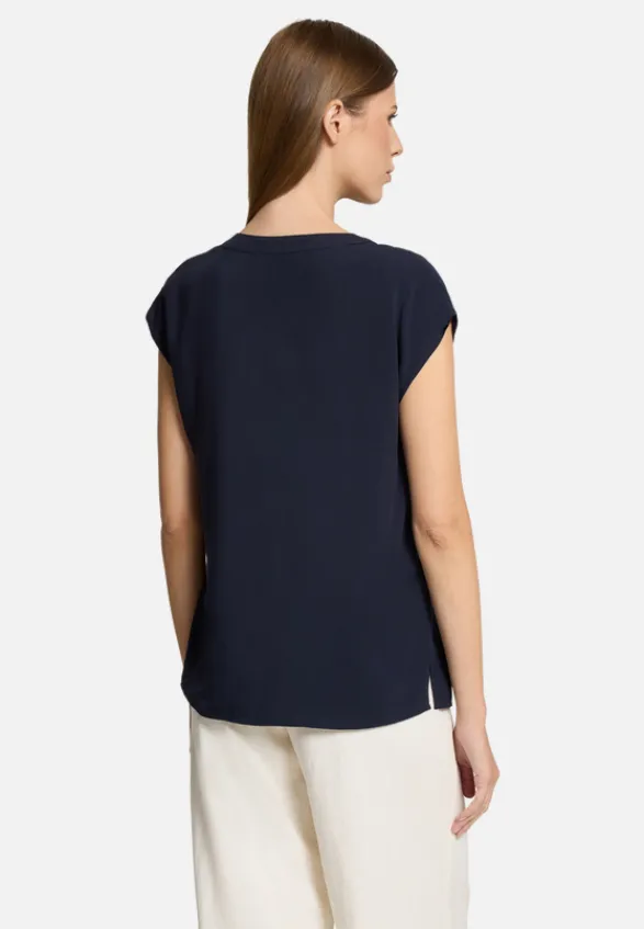 Betty Barclay Business Kleidung|Festliche Mode*Schlupfbluse unifarben dunkelblau