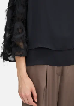 Betty Barclay Festliche Mode|Blusen*Schlupfbluse unifarben Schwarz
