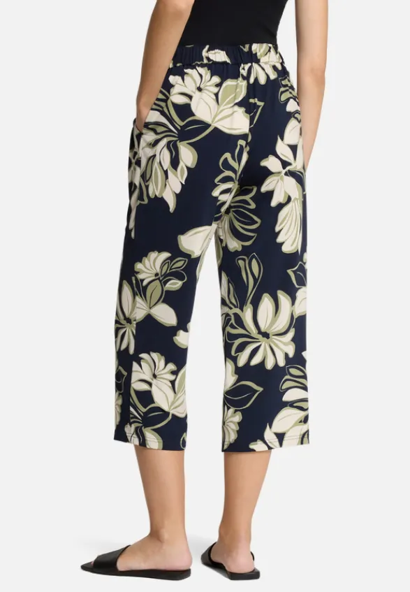 Betty Barclay Hosen*Schlupfhose mit Bundfalten Dark Blue/Green