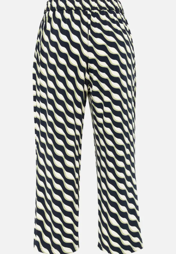 Betty Barclay Hosen*Schlupfhose mit Bundfalten Dark Blue/Green