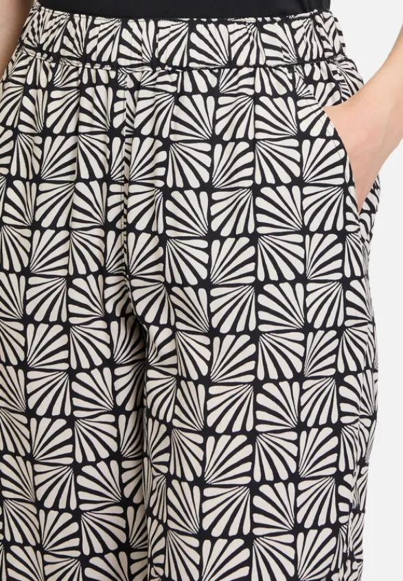 Betty Barclay Hosen*Schlupfhose mit Eingrifftaschen Schwarz/Beige