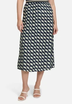 Betty Barclay Röcke*Schlupfrock mit elastischem Bund Dark Blue/Green