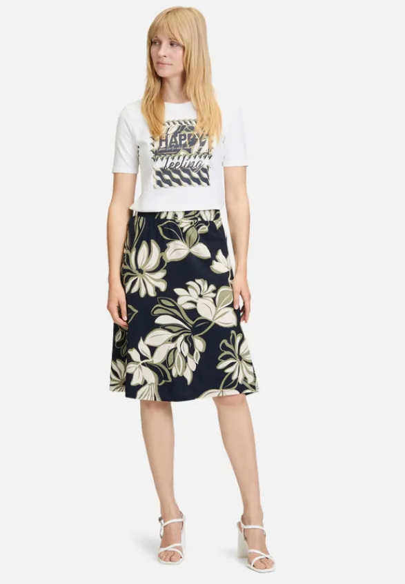 Betty Barclay Röcke*Schlupfrock mit Muster Dark Blue/Green