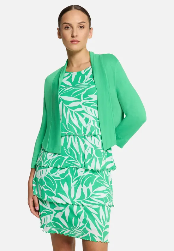 Betty Barclay Strick*Shirtjacke mit 3/4 Arm Island Green