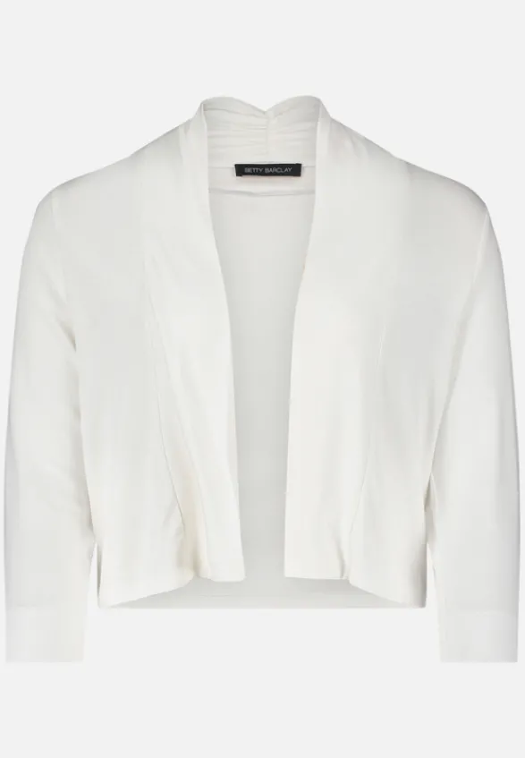 Betty Barclay Strick*Shirtjacke mit 3/4 Arm Rohweiß