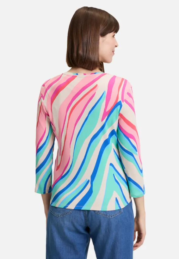 Betty Barclay Strick*Shirtjacke mit Rippenstruktur Mint/Rosé