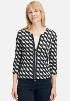 Betty Barclay Strick*Shirtjacke mit Rippenstruktur Dark Blue/Green