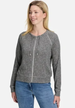 Betty Barclay Strick*Shirtjacke mit Rippenstruktur Grau/Grau