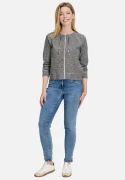 Betty Barclay Strick*Shirtjacke mit Rippenstruktur Grau/Grau