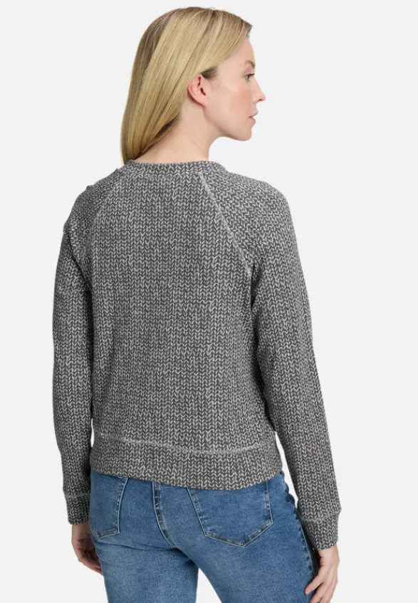 Betty Barclay Strick*Shirtjacke mit Rippenstruktur Grau/Grau