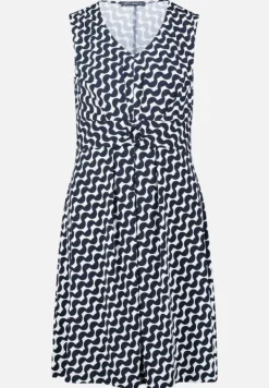 Betty Barclay Kleider*Shirtkleid ohne Arm Dunkelblau/Weiß