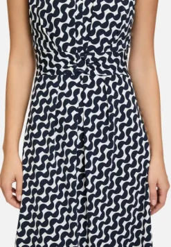 Betty Barclay Kleider*Shirtkleid ohne Arm Dunkelblau/Weiß