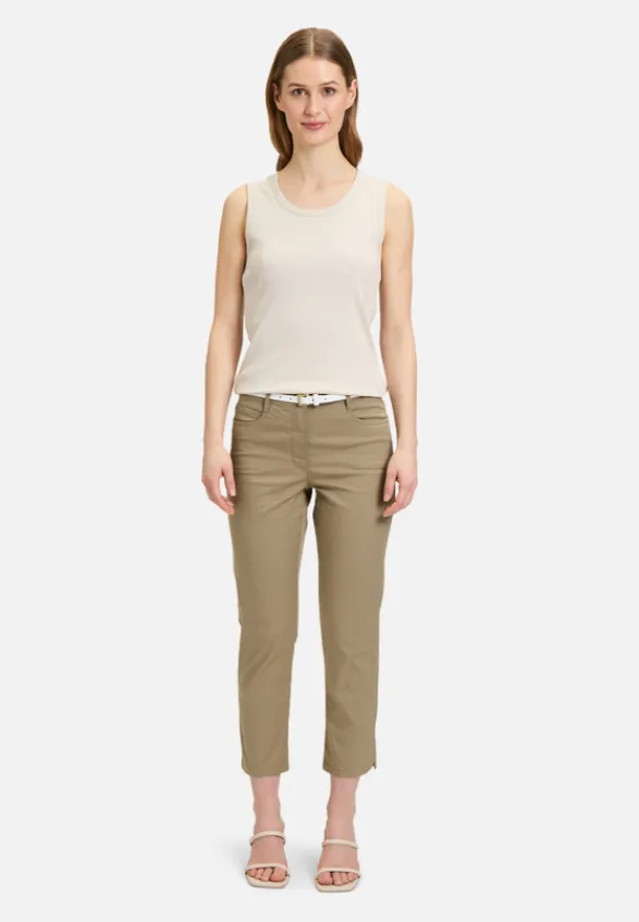 Betty Barclay Hosen*Sommerhose mit Gürtel Soft Olive