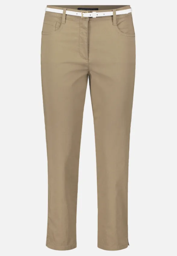 Betty Barclay Hosen*Sommerhose mit Gürtel Soft Olive