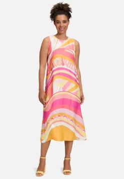 Betty Barclay Festliche Mode|Kleider*Sommerkleid mit Rundhalsausschnitt Rosé/Yellow
