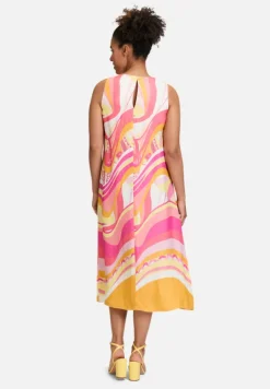 Betty Barclay Festliche Mode|Kleider*Sommerkleid mit Rundhalsausschnitt Rosé/Yellow