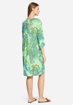 Betty Barclay Kleider*Sommerkleid mit V-Ausschnitt Green/Blue