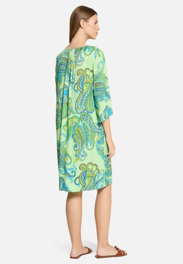 Betty Barclay Kleider*Sommerkleid mit V-Ausschnitt Green/Blue