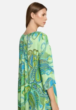 Betty Barclay Kleider*Sommerkleid mit V-Ausschnitt Green/Blue