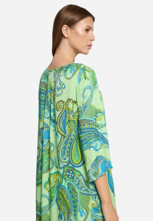 Betty Barclay Kleider*Sommerkleid mit V-Ausschnitt Green/Blue