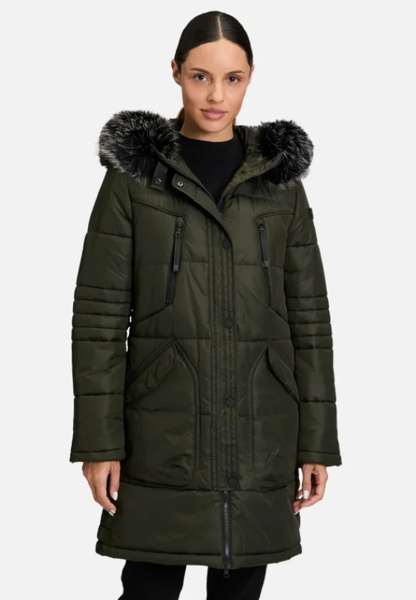 Betty Barclay Mäntel*Steppjacke mit Kapuze Dunkelgrün