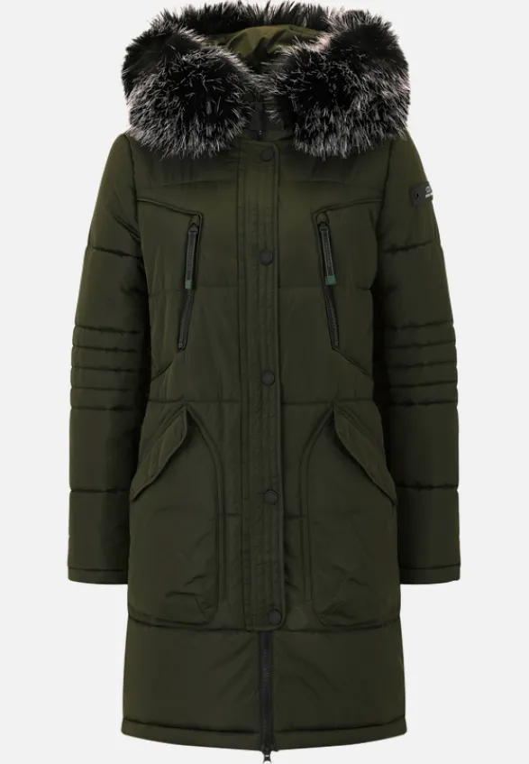Betty Barclay Mäntel*Steppjacke mit Kapuze Dunkelgrün