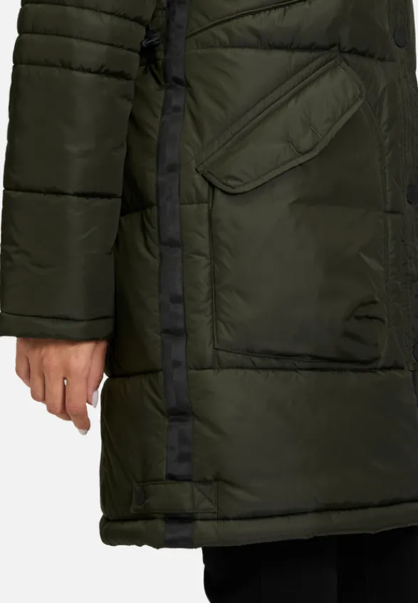 Betty Barclay Mäntel*Steppjacke mit Kapuze Dunkelgrün