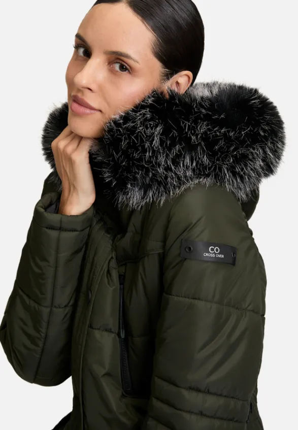 Betty Barclay Mäntel*Steppjacke mit Kapuze Dunkelgrün